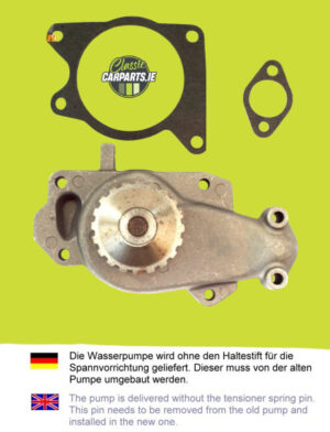 FORD SIERRA -  Water Pump CVH 1.8 & 1.8i (incl. gasket)