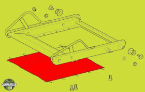 RECARO SEAT BASE WEBBING - FORD / HONDA & OTHERS